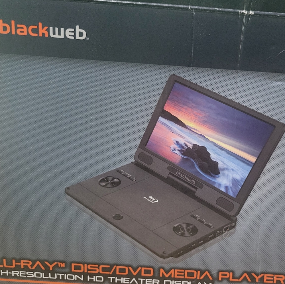 Black Web Blu-Ray/DVD Media Player